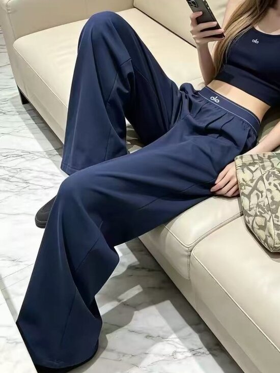 ALO Yoga Pants - 🐬NWT ALO Yoga Suit Up Trouser Navy Blue (Regular) 🛫Everyday Wear